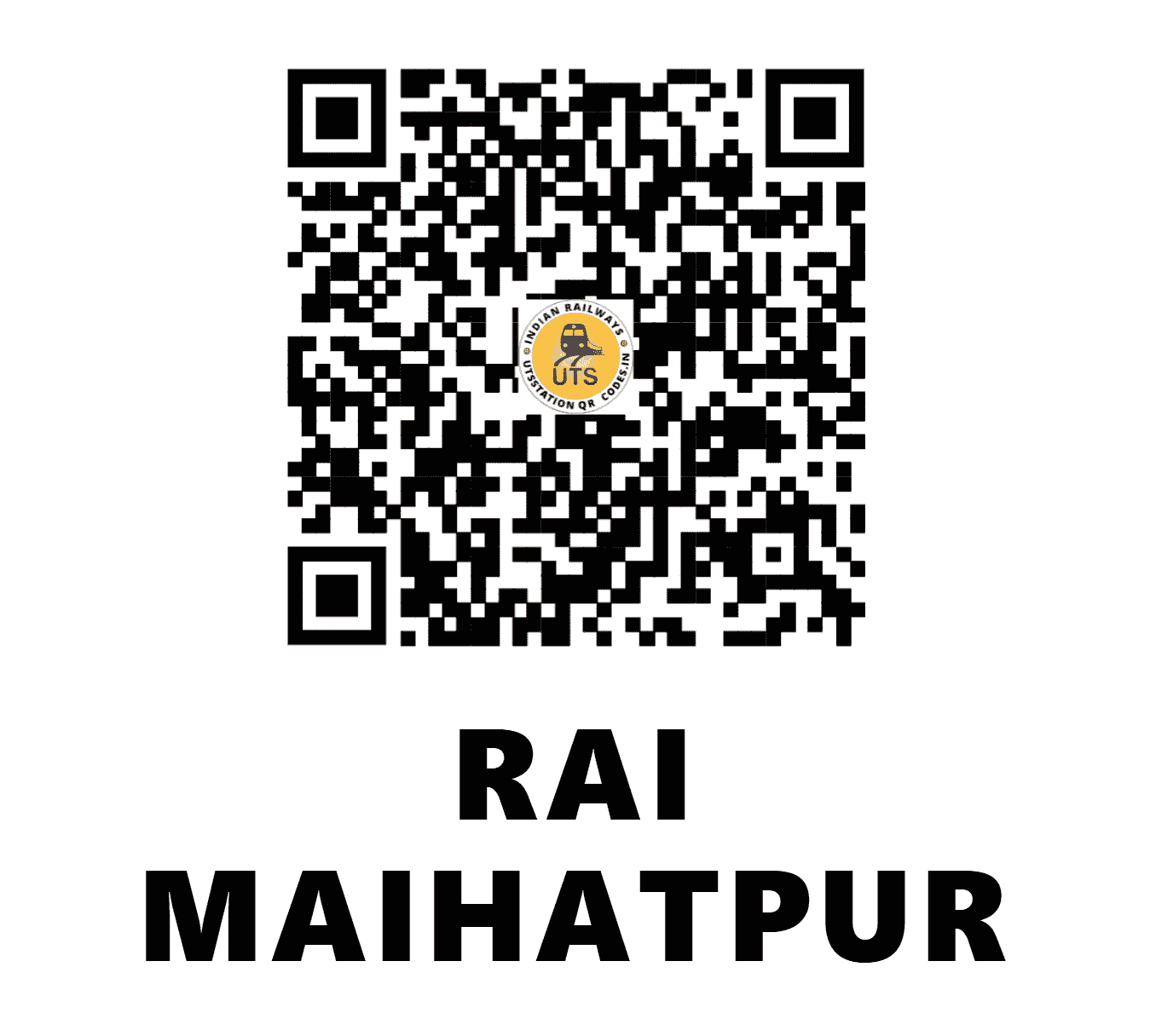 UTS QR Code for RAI MAIHATPUR - MTPR - NR (HIMACHAL PRADESH)